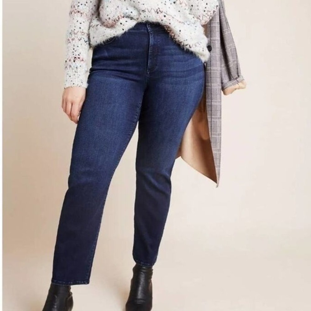 DL1961 Mara High-Rise Instasculpt Straight Leg Plus jeans Dark Wash Size 14W